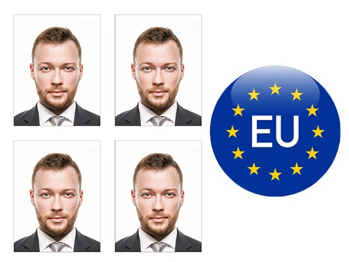Комплект фото на визу Шенген, 4шт